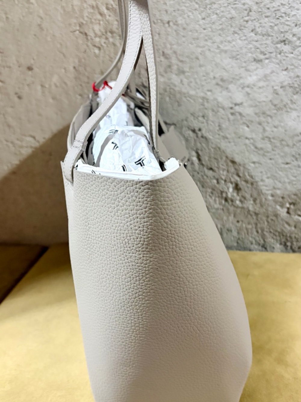 TUMI Georgica Valerie Tote Pebbled Leather in Taupe Driftwood - Picture 5 of 11